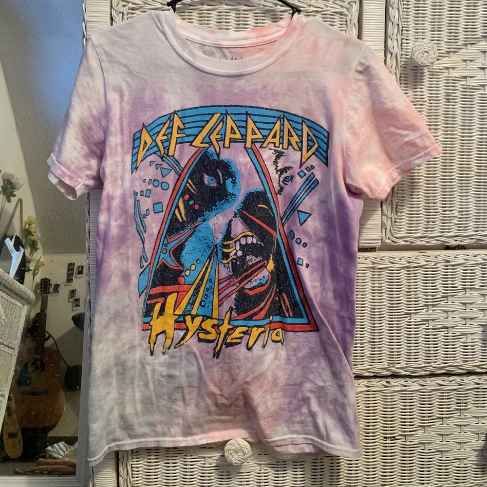 DEF LEPPARD tie dye graphic tee